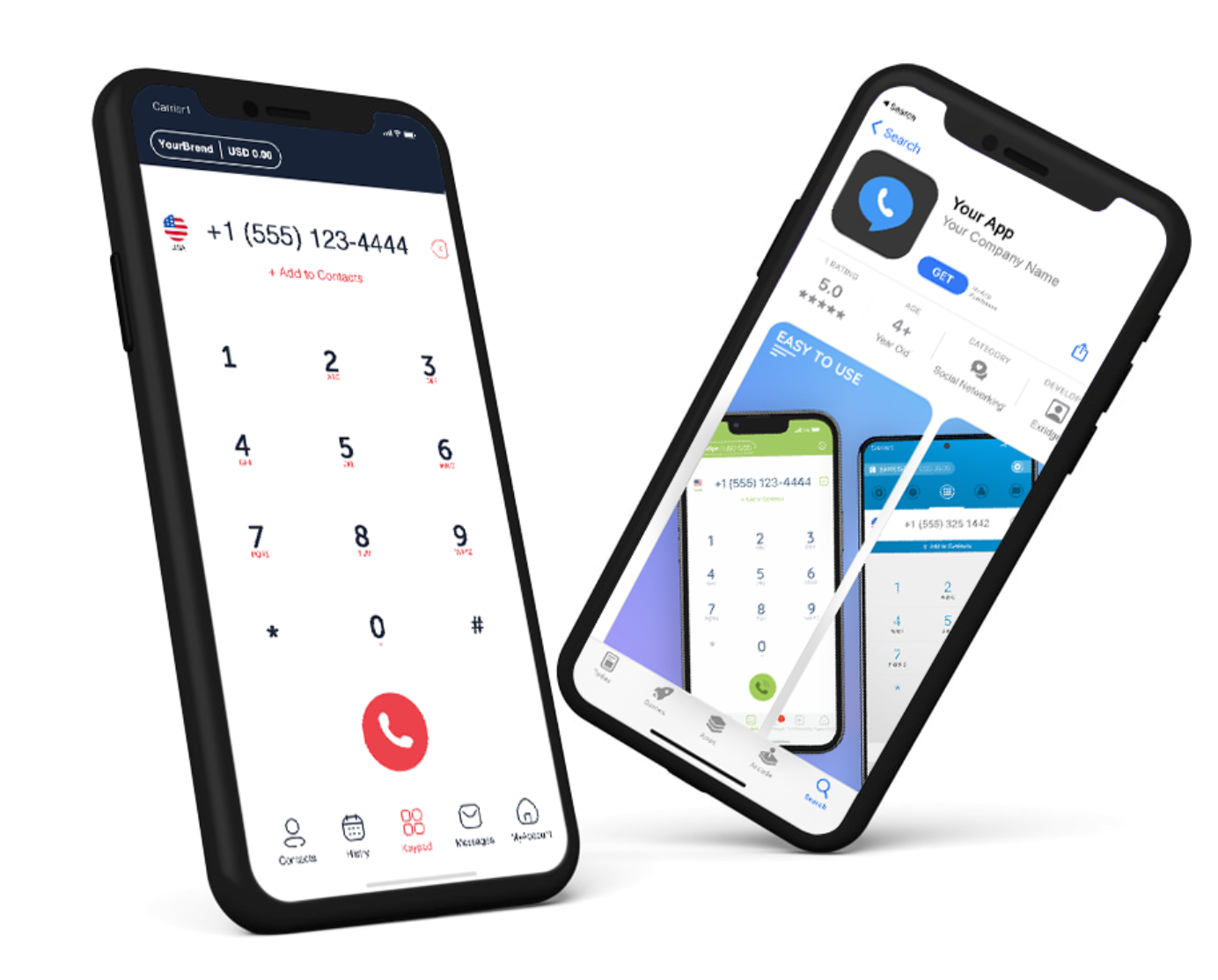 white label mobile viop app exridge